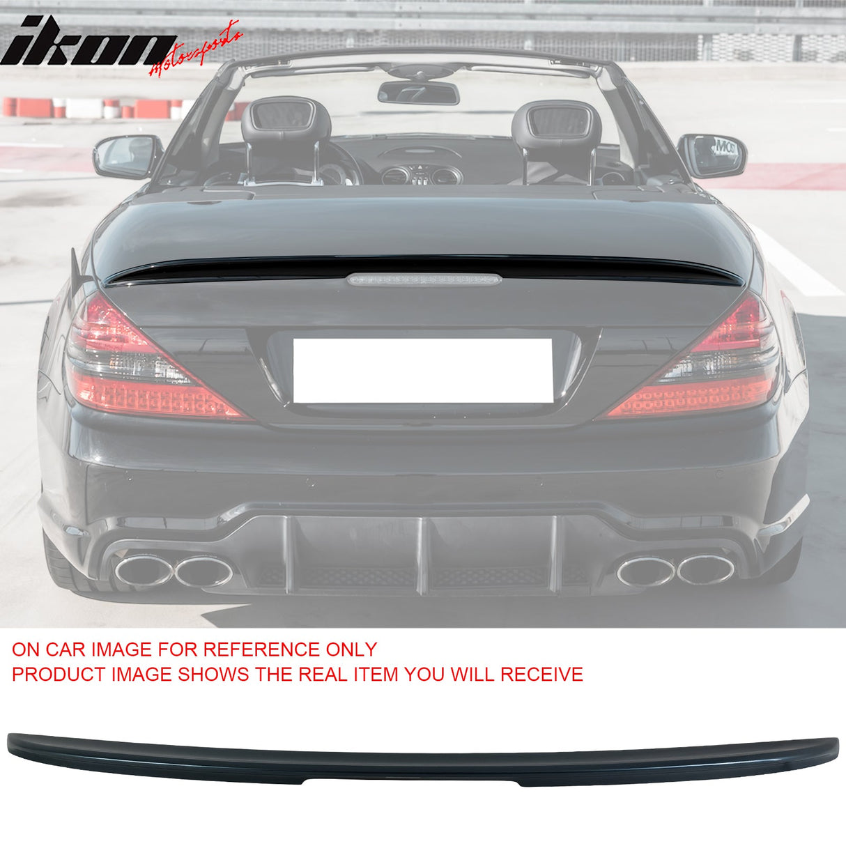2003-2011 Mercedes Benz SL-Class R230 Rear Trunk Spoiler ABS