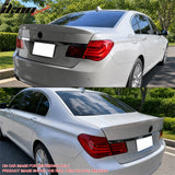 2009-2015 BMW F01 7-Series Duckbill Rear Trunk Deck Lid Spoiler Wing Lip AC Style Painted #A90 M27 N44 Dark Graphite Metallic ABS Plastic