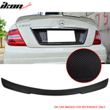 2008-2014 Benz C Class W204 Sedan Ikon Carbon Fiber Rear Trunk Spoiler