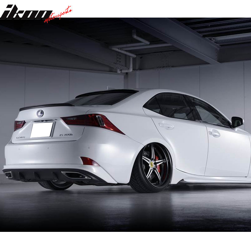 2014-2020 Lexus IS250 IS350 Sedan B Style Carbon Fiber Trunk Spoiler