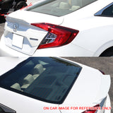 2016-2021 Honda Civic 10th 4Dr Ikon Style Carbon Fiber Trunk Spoiler