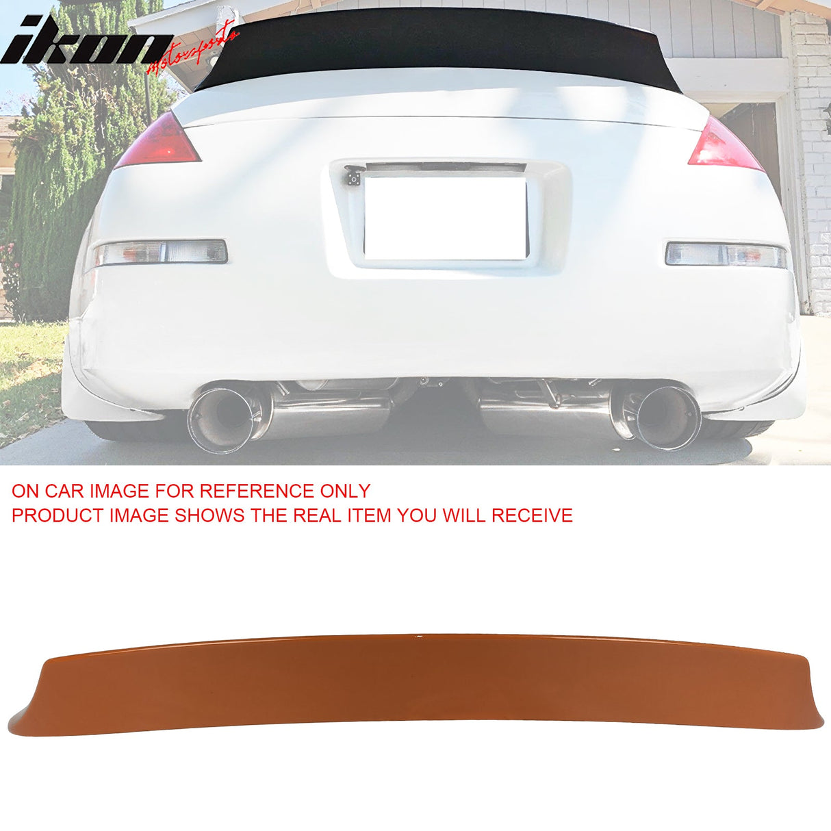 2003-2009 Nissan 350Z Z33 V Style Rear Trunk Spoiler Wing Tail Lip ABS