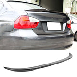 Trunk Spoiler for BMW E90 3-Series Sedan 2006-2011 V Style Carbon Fiber CF