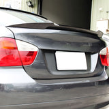 Trunk Spoiler for BMW E90 3-Series Sedan 2006-2011 V Style Carbon Fiber CF