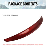 Trunk Spoiler for Mazda MX-5 Miata 2016-2026 Performance Style #41V Red