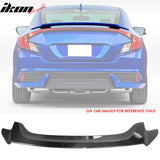 2016-2020 Honda Civic X OE Style Trunk Spoiler Carbon Fiber Rear Wing
