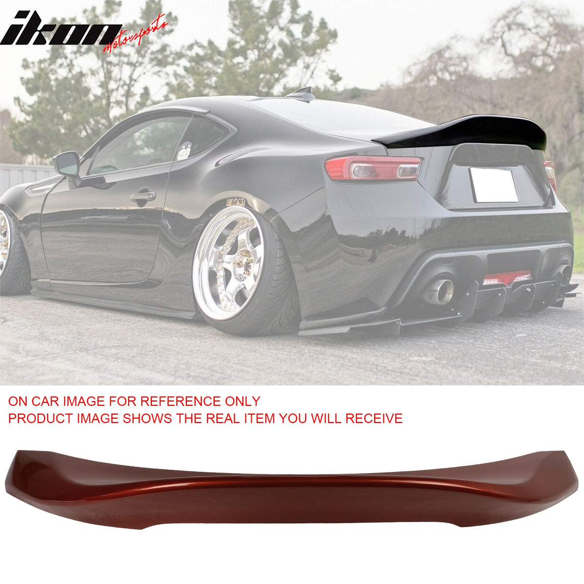 2013-2016 Scion FR-S & 2013-2020 Subaru BRZ & 2017-2020 Toyota 86 Duckbill Rear Trunk Lid Spoiler Wing Lip L Style ABS Painted #H8R Hot Lava Metallic