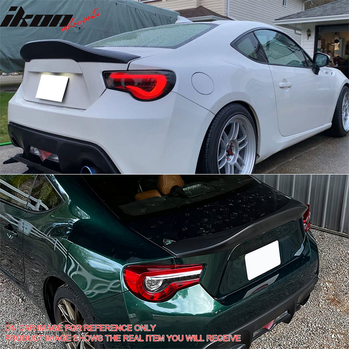 2013-2016 Scion FR-S & 2013-2020 Subaru BRZ & 2017-2020 Toyota 86 Duckbill Rear Trunk Lid Spoiler Wing Lip L Style ABS Painted #H8R Hot Lava Metallic
