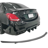 2015-2021 Mercedes Benz W205 Sedan 4-Door B Style Trunk Spoiler ABS