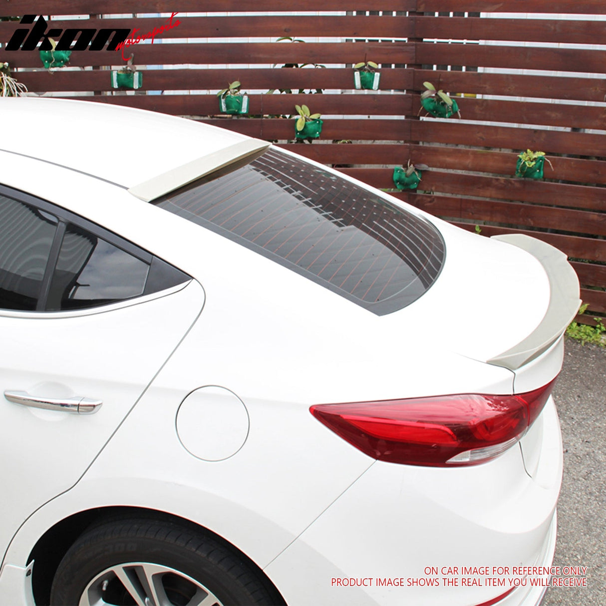 2016-2018 Hyundai Elantra 4Dr OE Style #EB Ebony Black Trunk Spoiler
