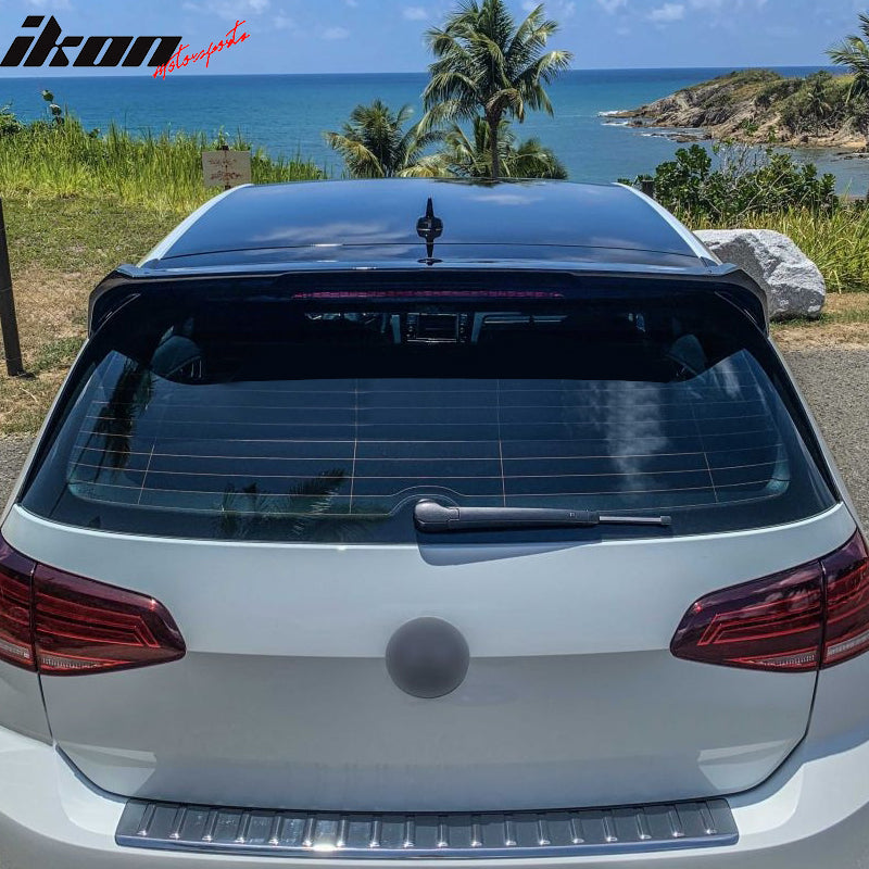2015-2019 Volkswagen Golf R GTI MK7 Roof Spoiler Painted #LC9X Black
