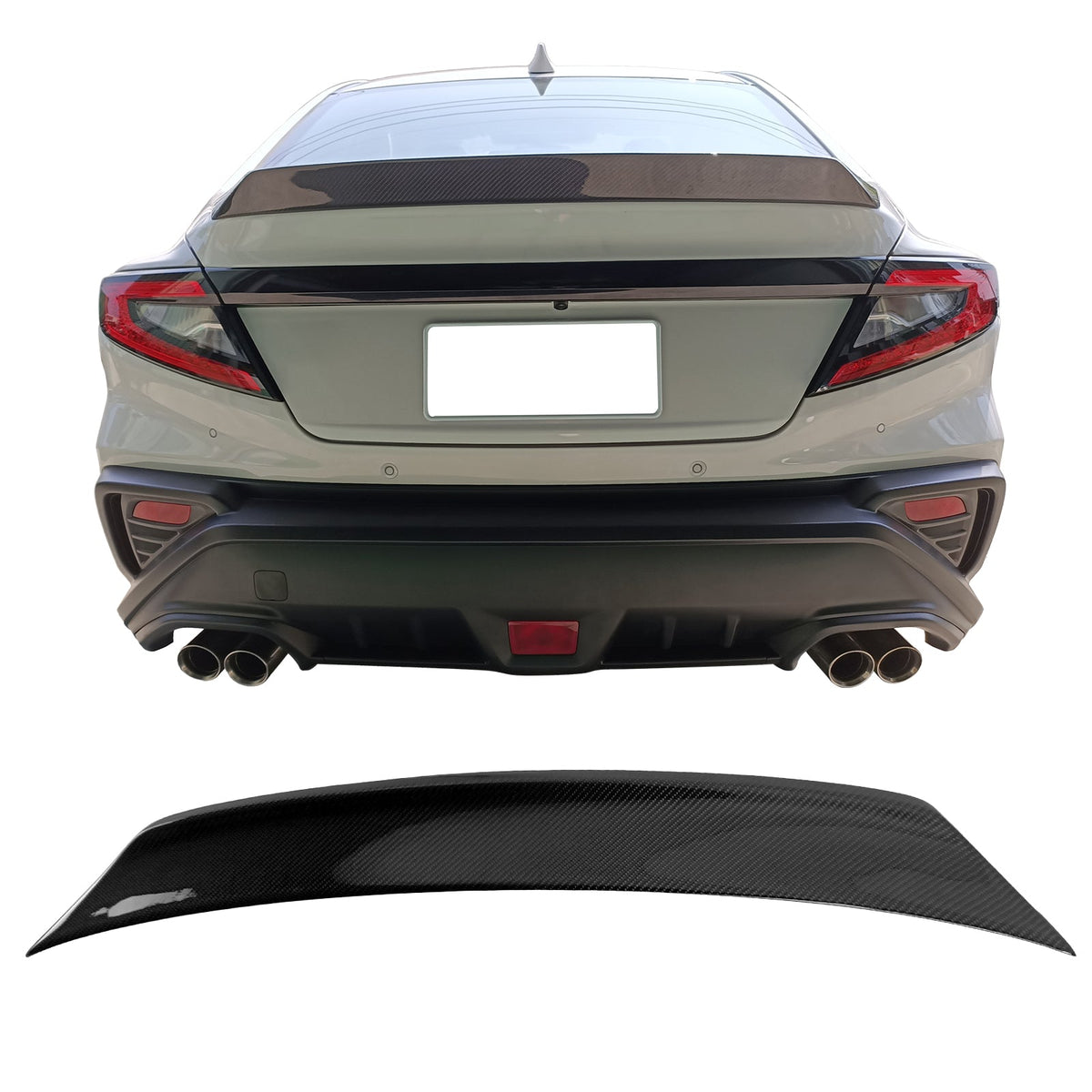 2022-2026 Subaru WRX VB 5th D Style Rear Trunk Spoiler Carbon Fiber CF