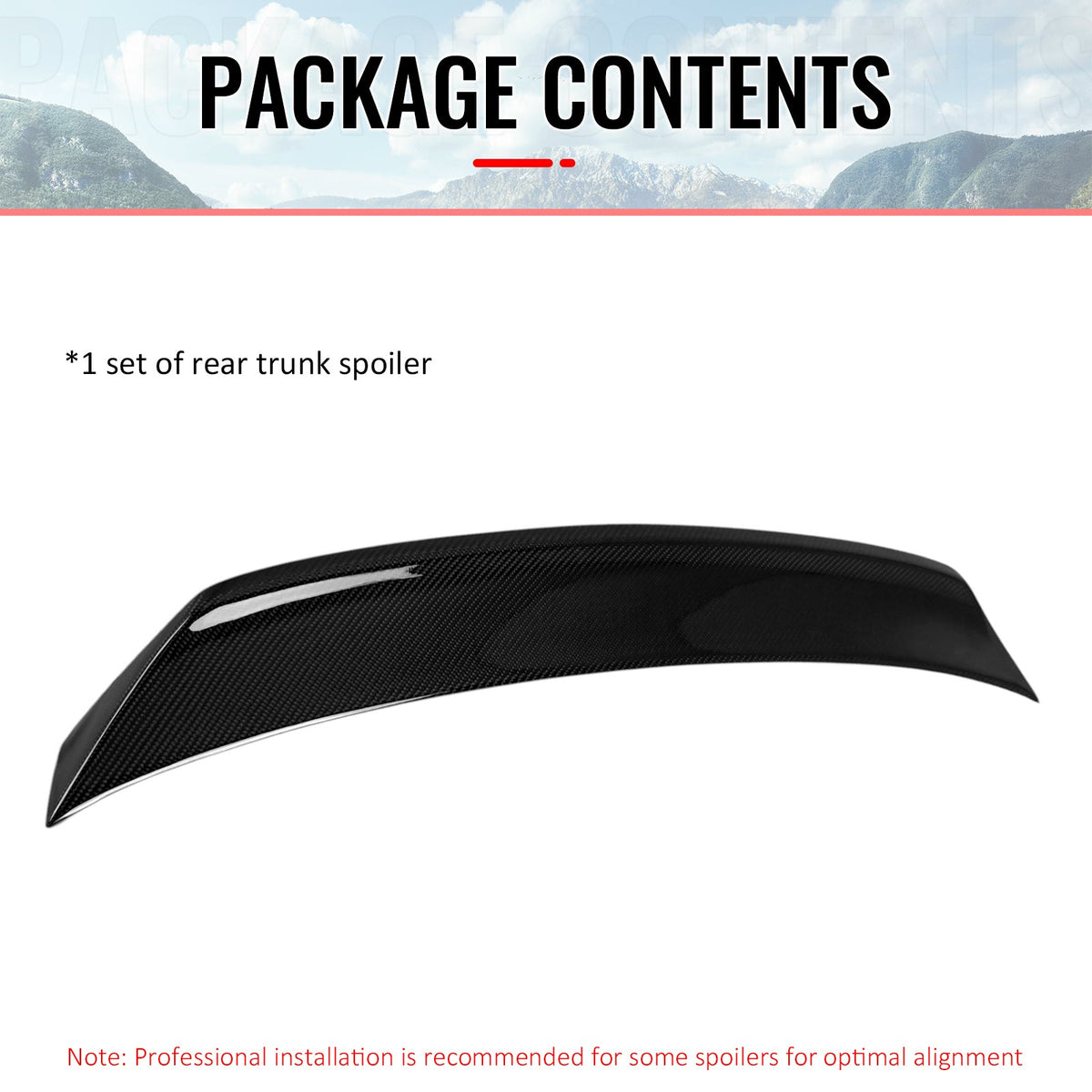 2022-2026 Subaru WRX VB 5th D Style Rear Trunk Spoiler Carbon Fiber CF