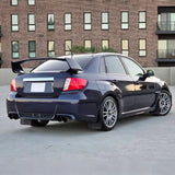 Trunk Spoiler for Subaru Impreza STI 2008-2014 Style Primer Black 5PCS ABS