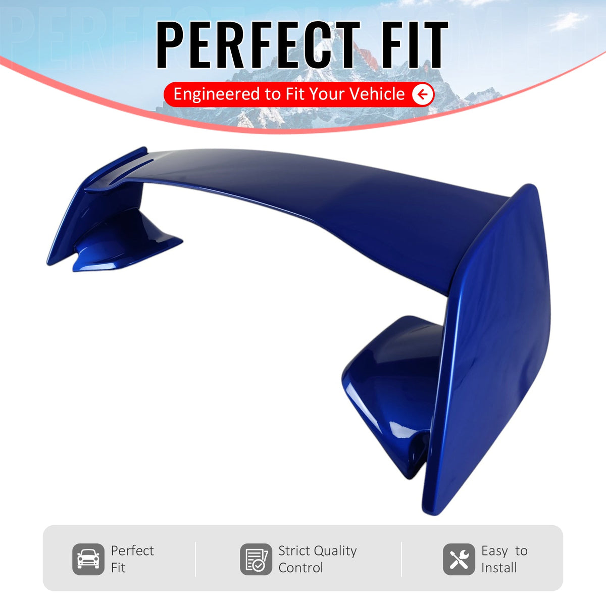 2022-2026 Subaru WRX VB STI Style Painted #DCK Red 5PCS Trunk Spoiler