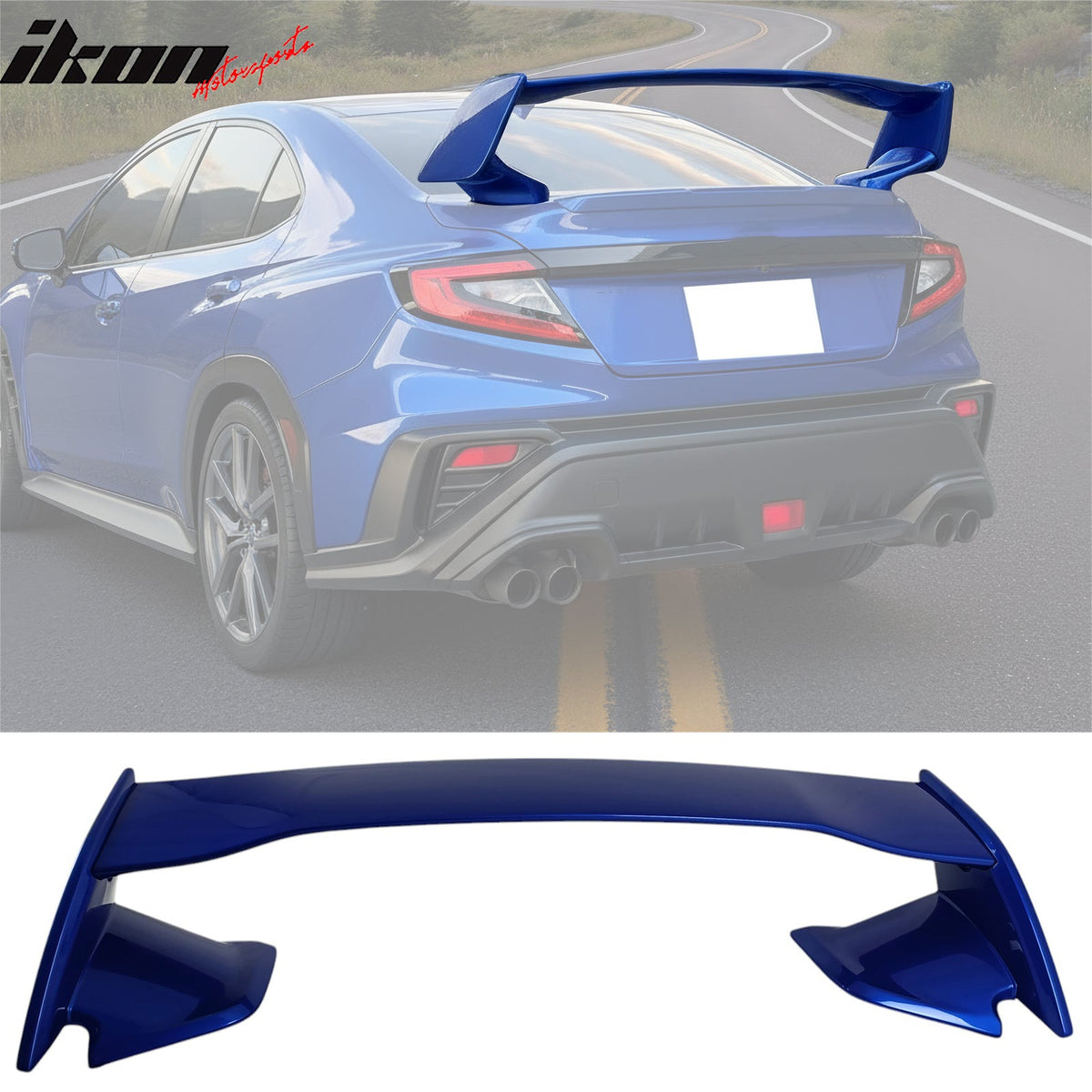 2022-2026 Subaru WRX VB STI Style Painted #DCK Red 5PCS Trunk Spoiler