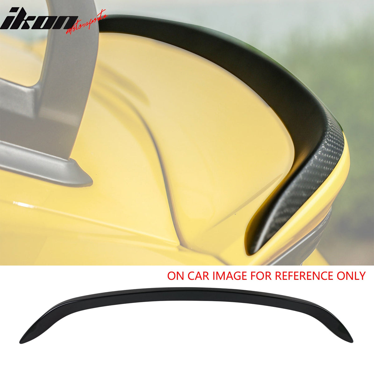 2023-2025 Porsche 718 Boxster Painted #L041 Black Rear Trunk Spoiler Wing ABS