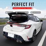 2019-2026 Toyota Corolla Hatchback & GR Corolla Highkick Duckbill Rear Tailgate Middle Trunk Deck Lid Spoiler Wing Lip Real Carbon Fiber CF