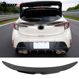 2019-2026 Toyota Corolla Hatchback & GR Corolla Highkick Duckbill Rear Tailgate Middle Trunk Deck Lid Spoiler Wing Lip Real Carbon Fiber CF