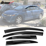 2006-2011 Honda Civic Sedan Window Visors Polycarbonate