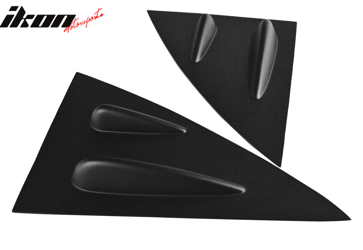 2014-2019 Benz W117 C117 CLS-Class 4Dr Matte Black Side Window Louvers
