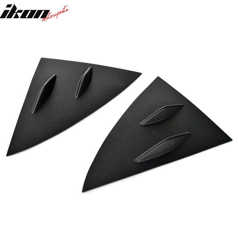2014-2019 Benz W117 C117 CLS-Class 4Dr Matte Black Side Window Louvers