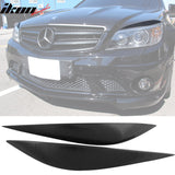 2008-2011 Mercedes-Benz W204 C Class Front Headlight Eyebrow Eyelid