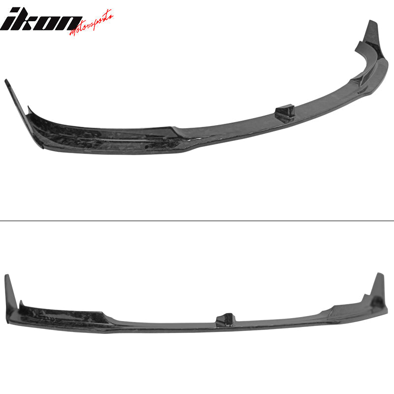 2017-2023 Tesla Model 3 V Front Bumper Lip 3PC - Forged Carbon Fiber