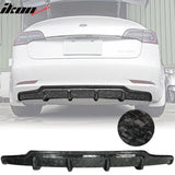 2017-2023 Tesla Model 3 V Style Rear Bumper Diffuser Carbon Fiber CF