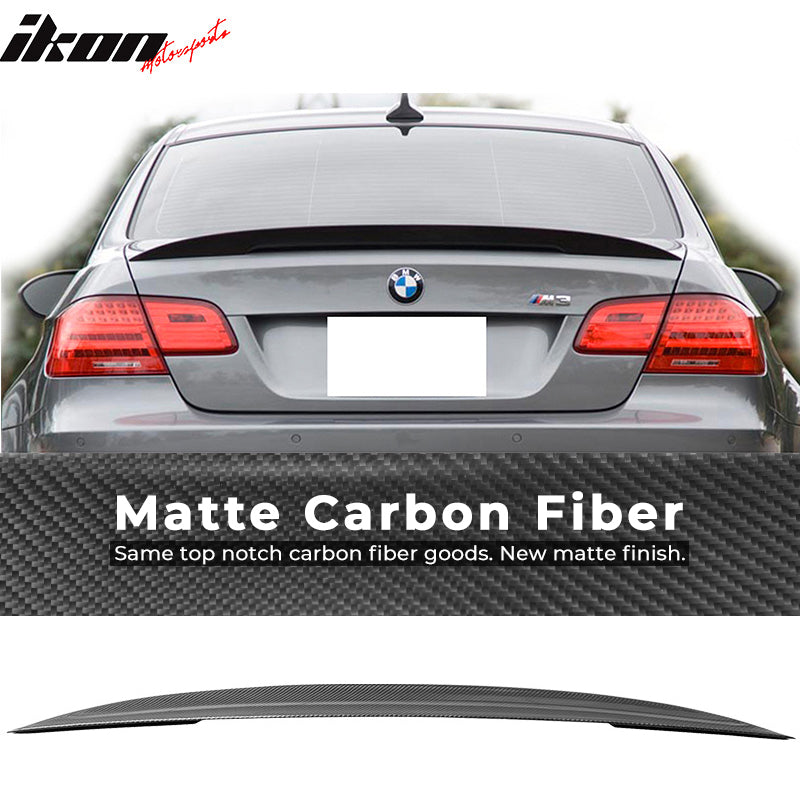 2007-2013 BMW 3 Series E92 Coupe P Style Carbon Fiber Trunk Spoiler