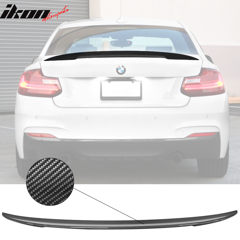 2014-2021Â BMW F22 High Kick P Style Trunk Spoiler Wing Carbon Fiber
