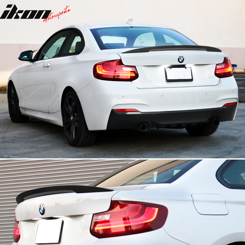 2014-2021Â BMW F22 High Kick P Style Trunk Spoiler Wing Carbon Fiber