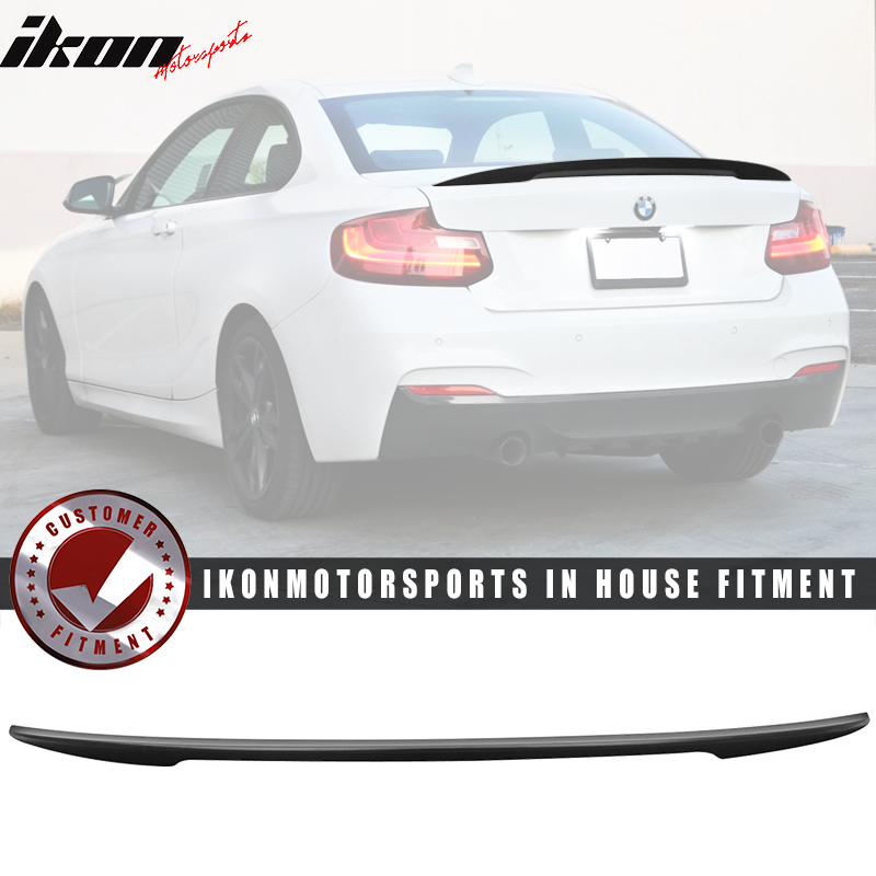 2014-2021Â BMW F22 High Kick P Style Trunk Spoiler Wing Unpainted ABS