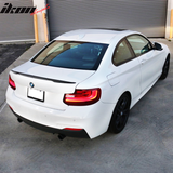 2014-2021Â BMW F22 High Kick P Style Trunk Spoiler Wing Unpainted ABS