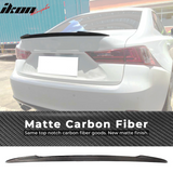 2014-2020 Lexus IS250 IS350 4Dr Ikon Style Carbon Fiber Trunk Spoiler