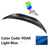 2013-2016 Scion FR-S & 2013-2020 Subaru BRZ & 2017-2020 Toyota 86 Duckbill Rear Trunk Deck Lid Spoiler Wing Lip L Style ABS Painted #DAR Light Blue