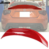 2013-2016 Scion FR-S & 2013-2020 Subaru BRZ & 2017-2020 Toyota 86 Duckbill Rear Trunk Deck Lid Spoiler Wing Lip L Style ABS Painted #M7Y Pure Red