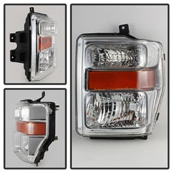 POE Ford F-250 Super Duty/F-350 Super Duty/F-450 Super Duty 08-10 Chrome XTune Headlights