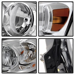 OE Dodge Ram 1500/Ram 2500/Ram 3500 06-08 Amber/Chrome XTune Crystal Headlights