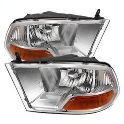 POE Dodge Ram 1500/1500 09-10 Non-Quad XTune Crystal Headlights Chrome