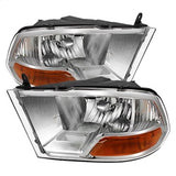 POE Dodge Ram 1500/1500 09-10 Non-Quad XTune Crystal Headlights Chrome