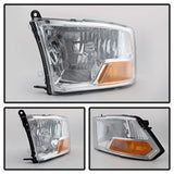 POE Dodge Ram 1500/1500 09-10 Non-Quad XTune Crystal Headlights Chrome