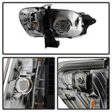 OE Toyota Tacoma 01-04 6 pcs. XTune Crystal Headlights w/Amber Corner And Side Marker Lights Chrome