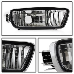 OE Toyota Tacoma 01-04 6 pcs. XTune Crystal Headlights w/Amber Corner And Side Marker Lights Chrome