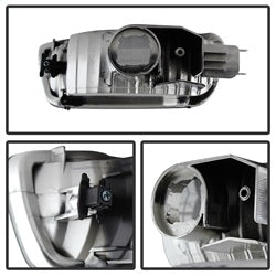 OE Toyota Tacoma 01-04 6 pcs. XTune Crystal Headlights w/Amber Corner And Side Marker Lights Chrome