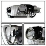 OE Toyota Tacoma 01-04 6 pcs. XTune Crystal Headlights w/Amber Corner And Side Marker Lights Chrome