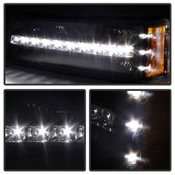 Akkon Chevrolet Avalanche 1500/Avalanche 2500/Silverado 1500/Silverado 1500 HD/Silverado 2500/Silverado 2500 HD/Silverado 3500 02-06 Will Not Work w/Body Cladding Models XTune LED Bumper Lights Black