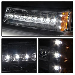 Akkon Chevrolet Avalanche 1500/Avalanche 2500/Silverado 1500/Silverado 1500 HD/Silverado 2500/Silverado 2500 HD/Silverado 3500 02-06 Will Not Work w/Body Cladding Models XTune LED Bumper Lights Chrome