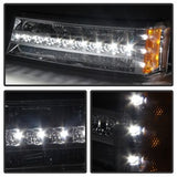 Akkon Chevrolet Avalanche 1500/Avalanche 2500/Silverado 1500/Silverado 1500 HD/Silverado 2500/Silverado 2500 HD/Silverado 3500 02-06 Will Not Work w/Body Cladding Models XTune LED Bumper Lights Chrome