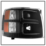 xTune Chevrolet Silverado 1500/Silverado 2500 HD/Silverado 3500 HD 07-13 Light Tube Style XTune Projector Headlights Black